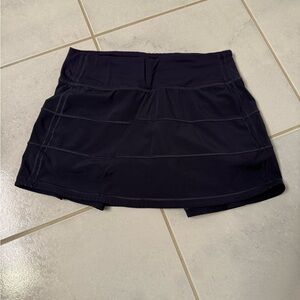 Lululemon Pace Rival tennis skirt, navy, size 2